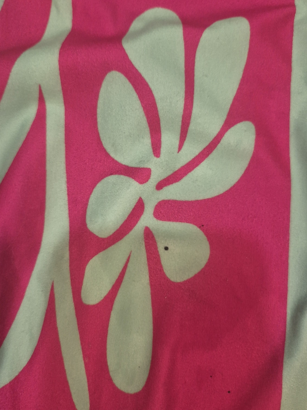 Off-Shoulder Pink & Green Printed Maxi Dress - Picture 2 of 2